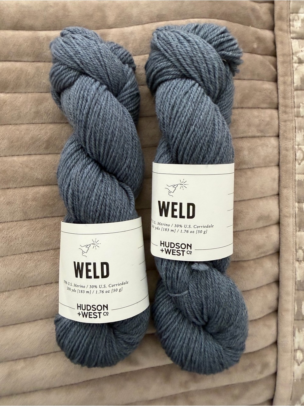 Weld Hudson west luxury Yarn - Slate Blue